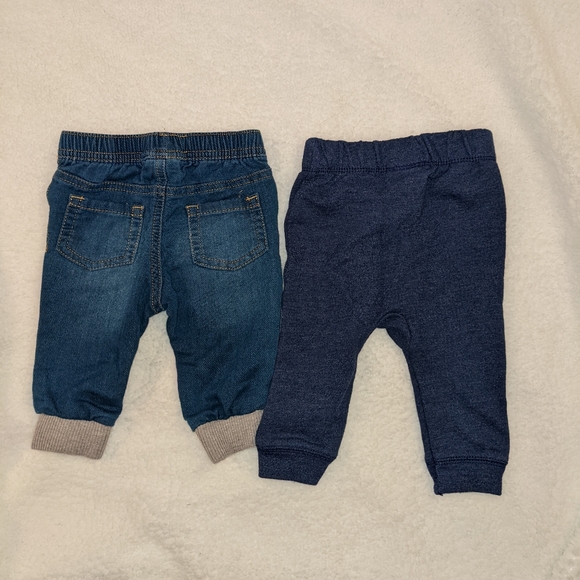 Cat & Jack 2 pairs of pants size 3-6 months - Picture 2 of 4
